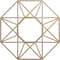Ekena Millwork Guardian Wood Fretwork Pierced Ceiling Medallion, Hickory, 26"OD x 10 1/8"ID x 3/8"T CMWP26X26X0375GDHI - alternate 1